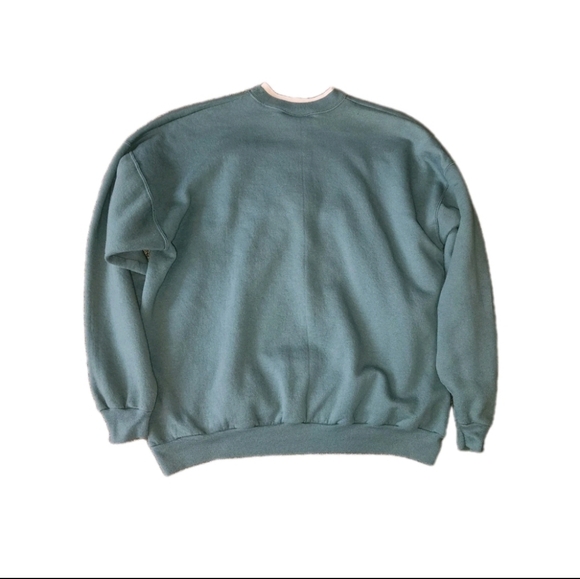 90s Vintage M&C Noel Christmas Holiday Sweatshirt Xl Blue Grannycore Winter‎ - Picture 2 of 4